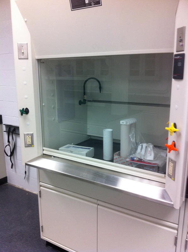 Fumehood in Catalyst synthesis lab